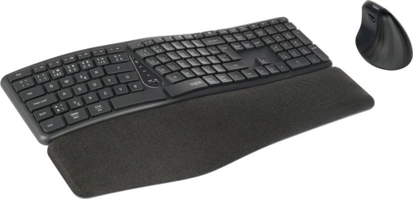 RAPOO Set klávesnice a myš 8810ME, Multi-mode, Bezdrátový set, CZ/SK, Černá