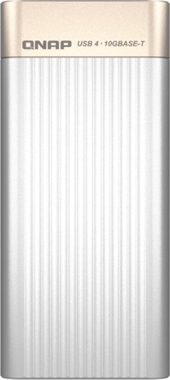 QNAP QNA-UC10G1T adaptér USB-C/Thunderbolt 4 na 10GBASE-T (1x10GbE,1xUSB-C4/TB4,fanless)