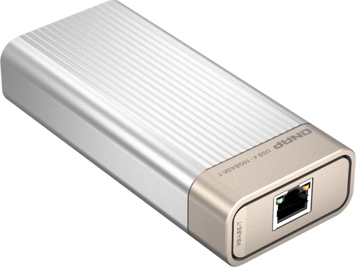 QNAP QNA-UC10G1T adaptér USB-C/Thunderbolt 4 na 10GBASE-T (1x10GbE,1xUSB-C4/TB4,fanless)
