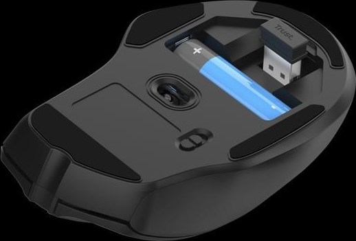 TRUST myš Nito tichá bezdrátová myš, optická, USB, černá