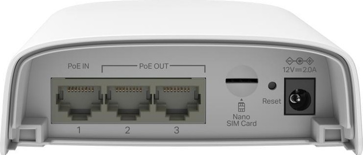 TP-Link ER703WP-4G-Outdoor OMADA VPN 4G+Cat6 venkovní router (AX3000,3xGbEWAN/LAN,1xPoE+,2xPoE-out,1xnanoSIM,IP55)