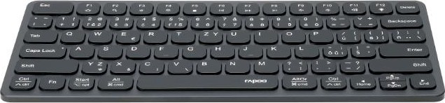 RAPOO Klávesnice UCK-6001 s 8v1 USB-C Hub, Drátová USB-C, CZ/SK, černá
