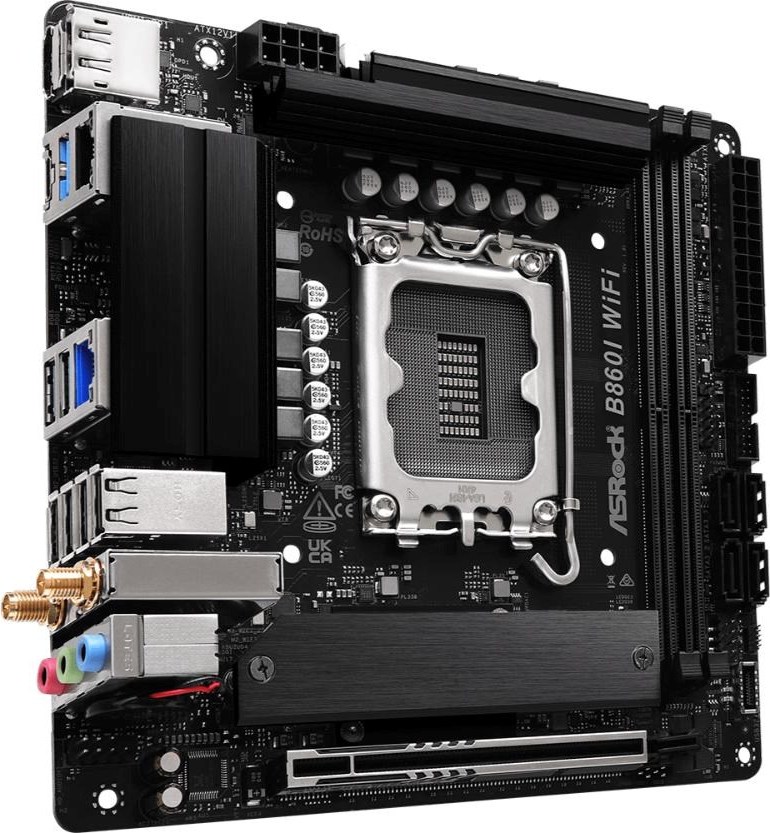 ASRock MB Sc LGA1851 B860I WiFi, Intel B860, 2xDDR5, 1xDP, 1xHDMI, WiFi, Mini-ITX