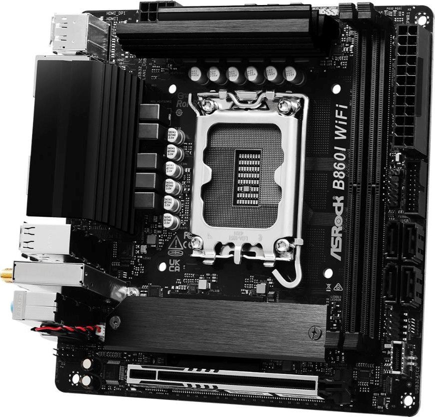 ASRock MB Sc LGA1851 B860I WiFi, Intel B860, 2xDDR5, 1xDP, 1xHDMI, WiFi, Mini-ITX