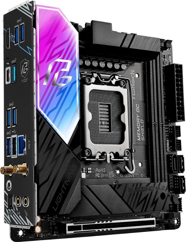 ASRock MB Sc LGA1851 B860I LIGHTNING WIFI, Intel B860, 2xDDR5, 1xThunderbolt, 1xHDMI, WiFi, Mini-ITX