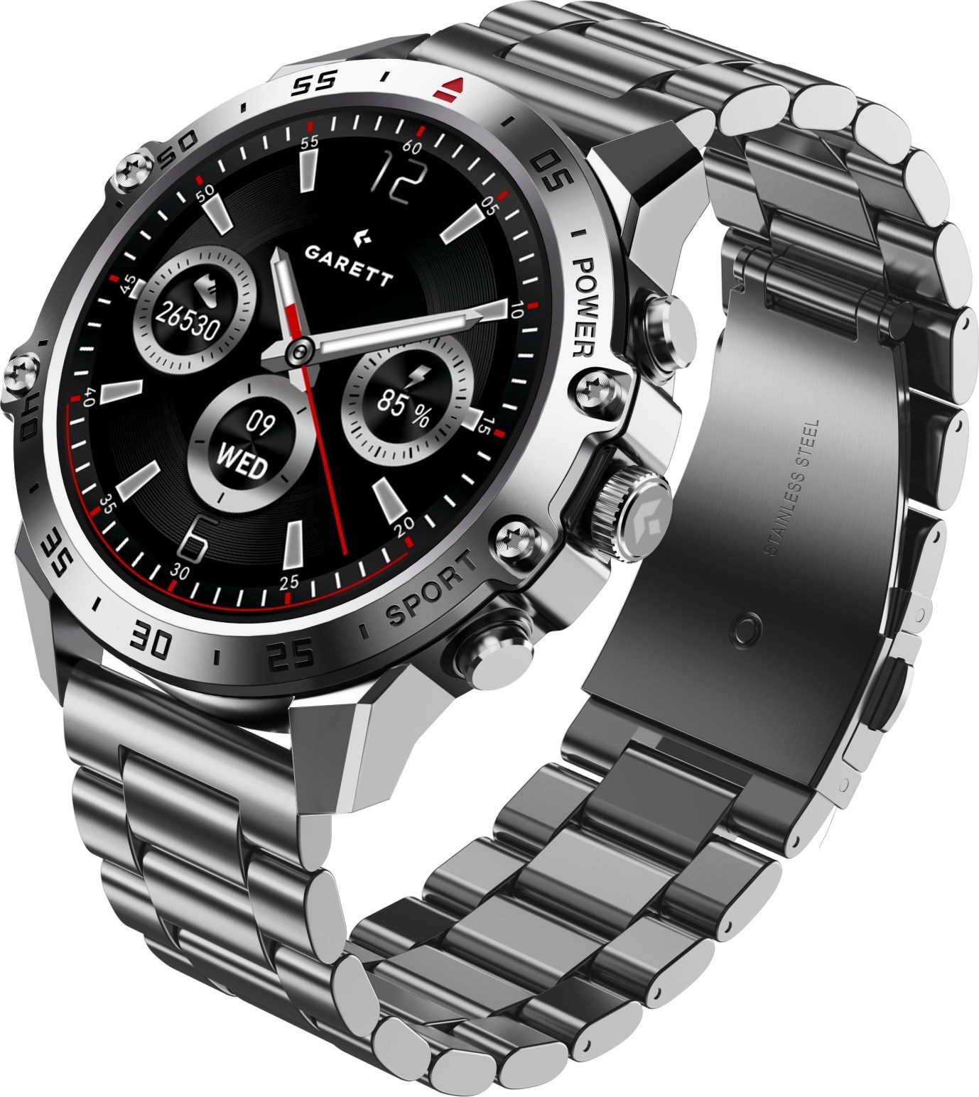 Garett Smartwatch V14 Silver Steel