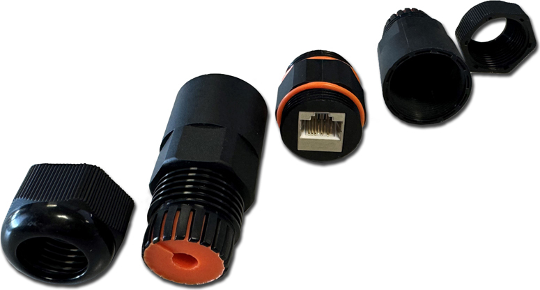 DATACOM Spojka STP CAT6A  2xRJ45 (8p8c) přímá OUTDOOR