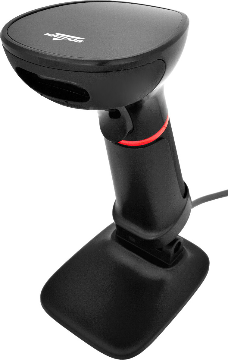 Virtuos CCD 2D čítačka Virtuos HT-855A, RS-232, stojan, čierna