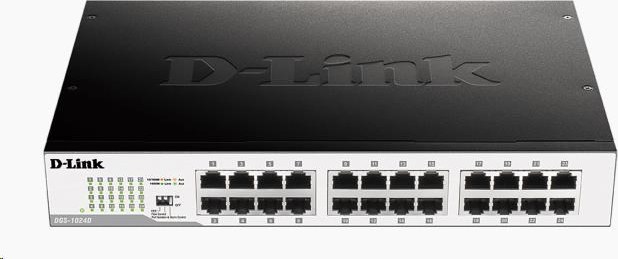 D-Link DGS-1024D 24-portový 10/100/1000 gigabitový stolný/pozemný prepínač