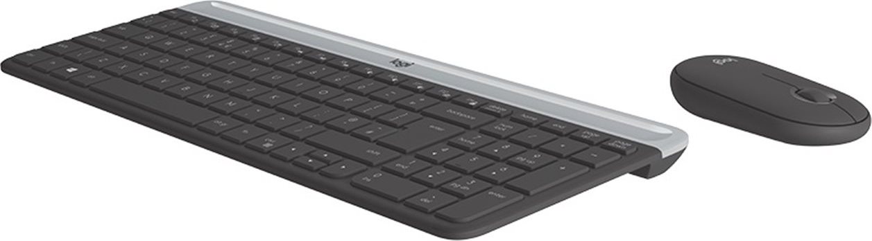 Logitech Wireless Desktop MK470, US, grafitová