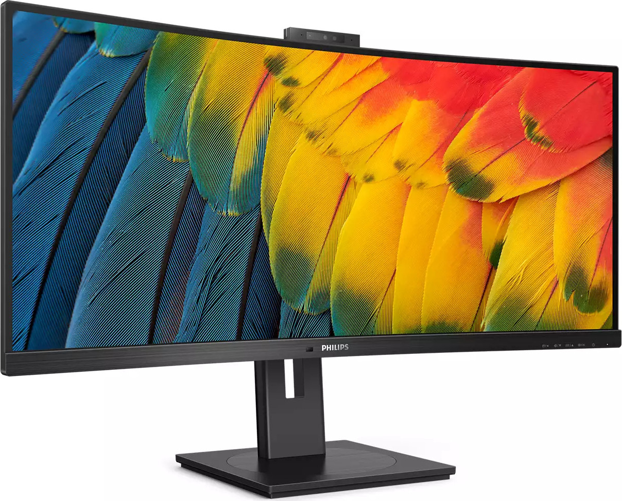 Philips MT VA LED 34" 34B1U5600CH/00 - VA panel, 3440x1440, HDMI, DP, USB-C, USB, LAN, repro, nast vyska, curved, webcam