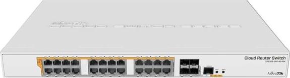 MikroTik Cloud Router Switch CRS328-24P-4S+RM, 800MHz CPU,512MB RAM, 24xLAN, 4xSFP+ slot, vrátane. L5