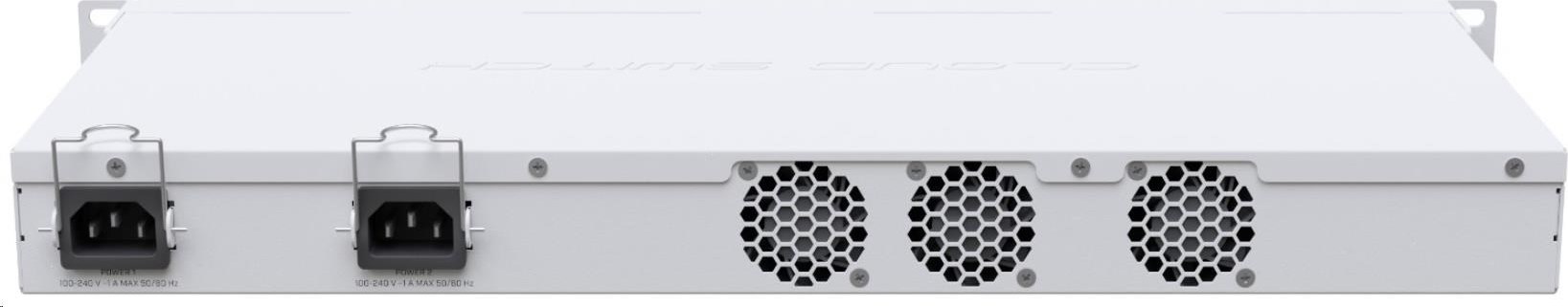 MikroTik Cloud Router Switch CRS326-24S+2Q+RM, 650MHz CPU, 64MB, 1x10/100, 24x10G, 2x40G, USB vrátane. L5