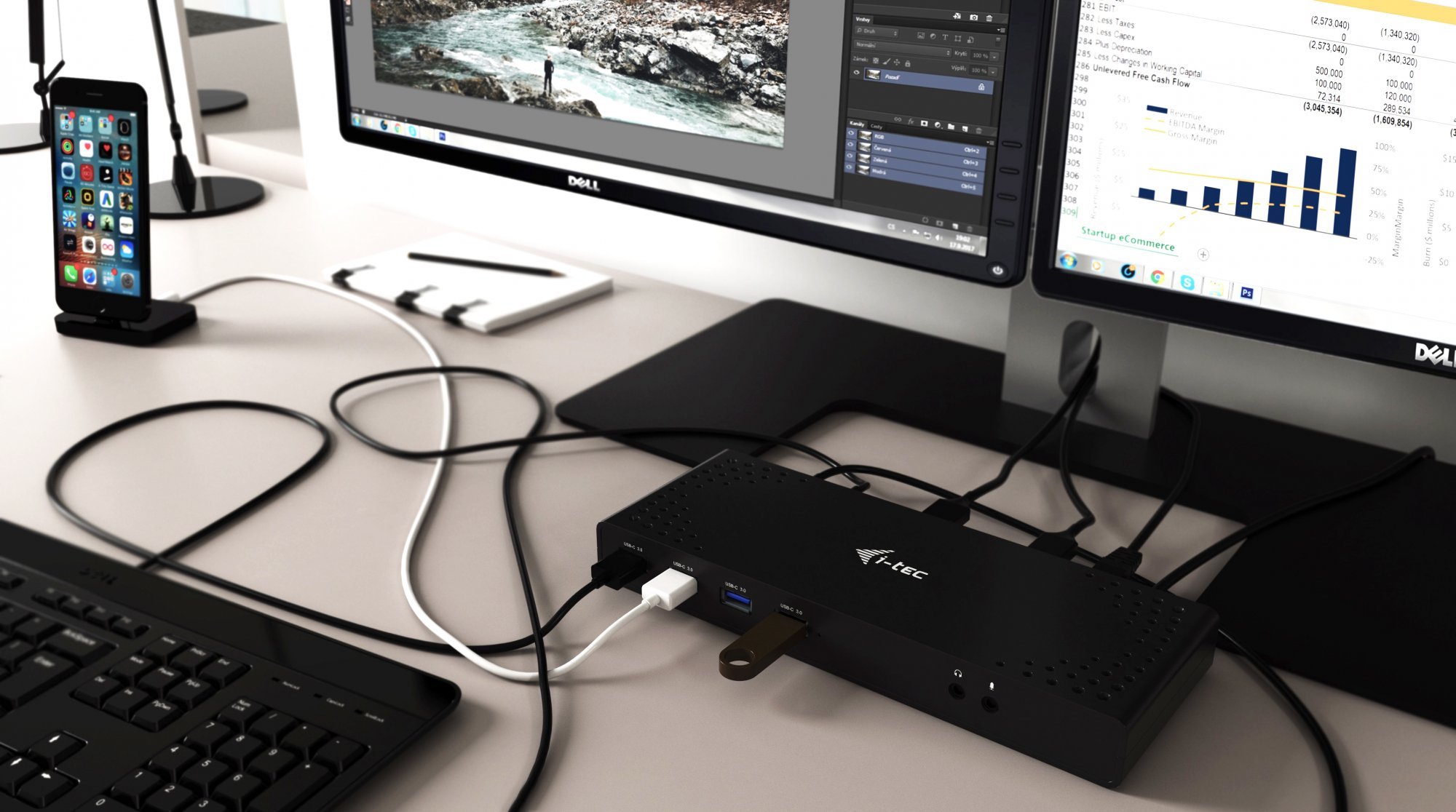 i-tec iTec USB 3.0 / Univerzálna dokovacia stanica USB-C 5K