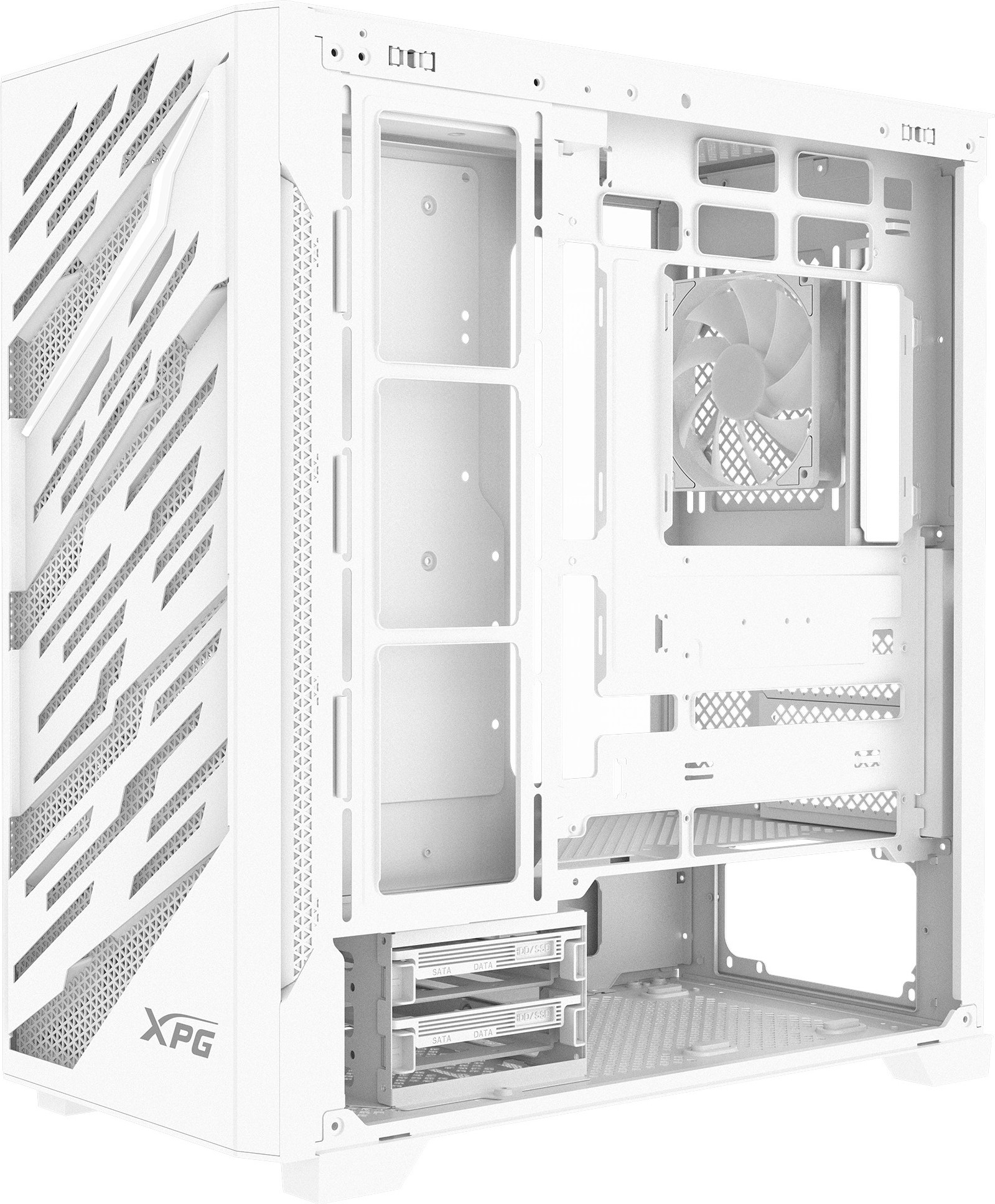 ADATA XPG case STARKER AIR BTF Mid-Tower, bez zdroje, 4x 120mm ARGB, Bílá