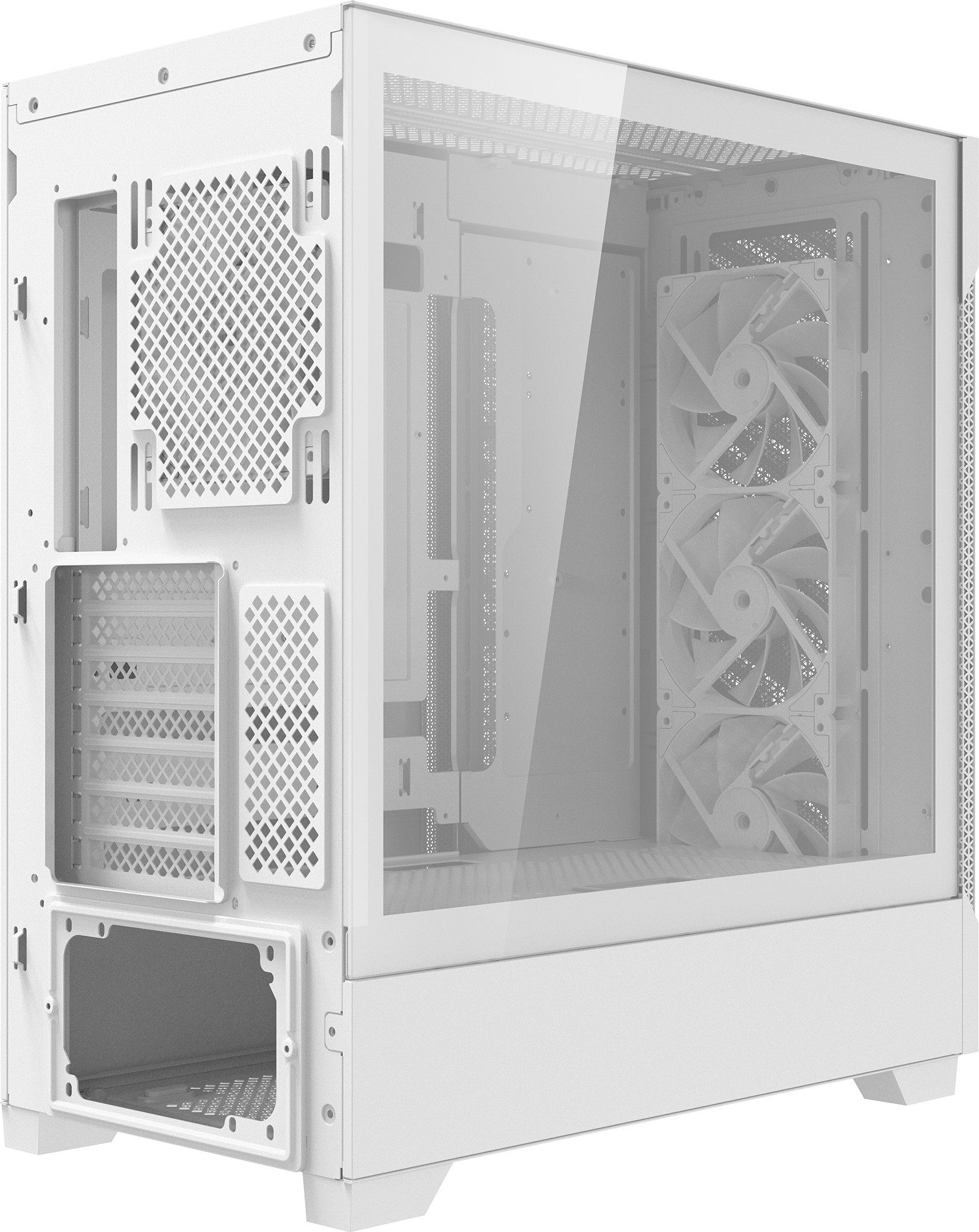 ADATA XPG case STARKER AIR BTF Mid-Tower, bez zdroje, 4x 120mm ARGB, Bílá