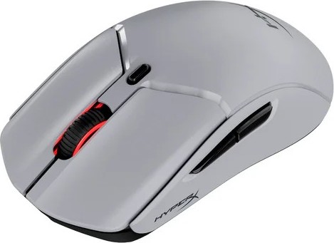 HyperX Pulsefire Haste 2 Pro/Herní/Optická/Pro praváky/26 000 DPI/USB+BT/Šedá