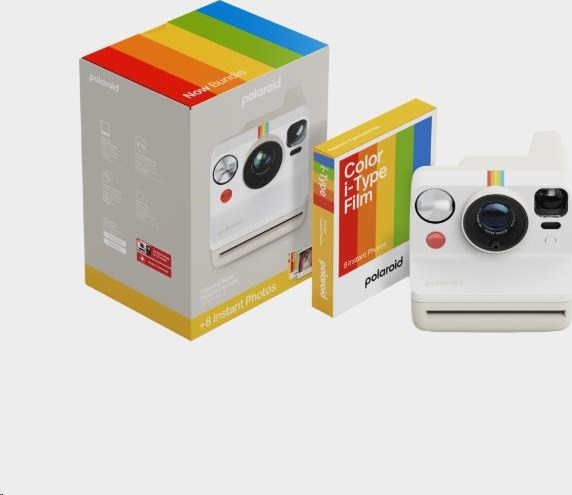 Polaroid Now Gen 3 Pebble White bundle with Color Film (8 photos)