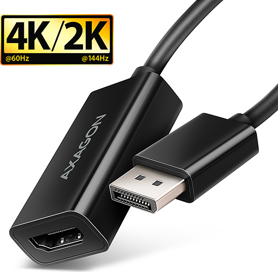 AXAGON RVD-HI20N, DisplayPort -> HDMI 2.0b redukcia / adaptér, 4K/60Hz