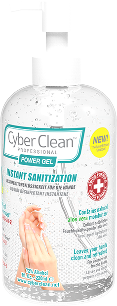 CYBER CLEAN CyberClean POWER GEL - instant liquid sanitizer 7 oz / 220 ml (47029)