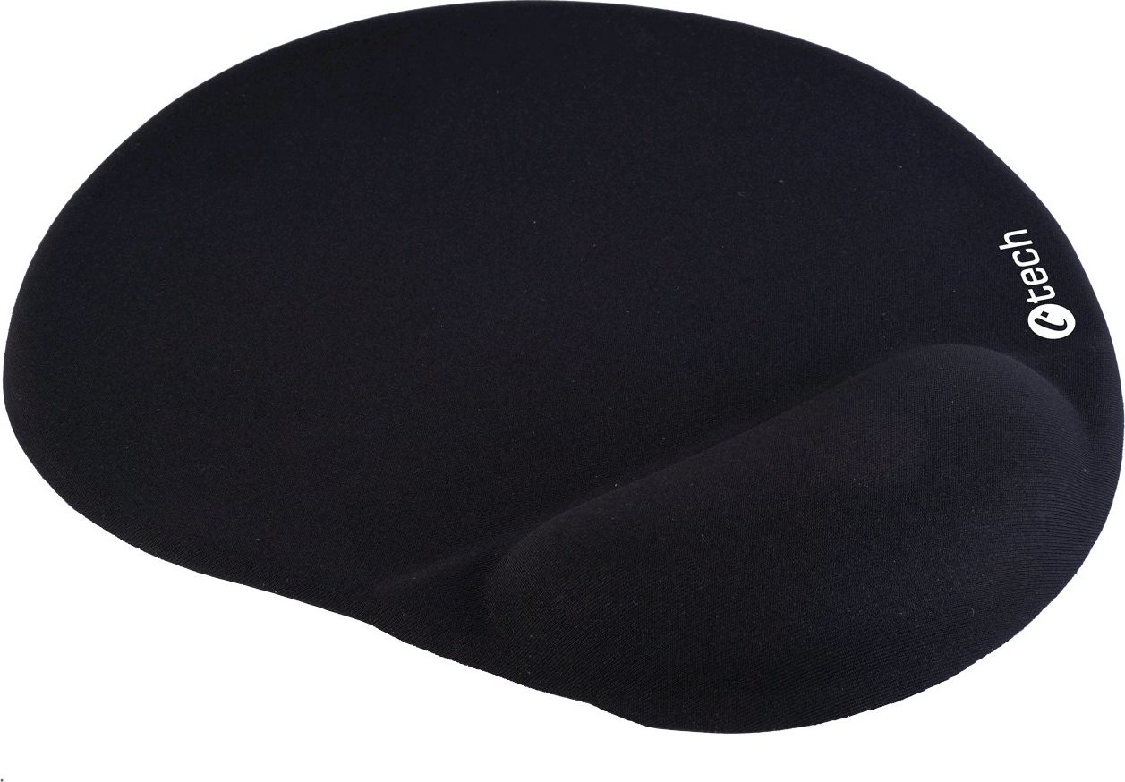 Podložka pod myš gelová C-TECH MPG-03, černá, 240x220mm