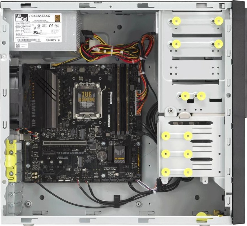 ASUS Workstation E500A, bez procesoru, bez pamětí, bez grafiky, 550W, černá