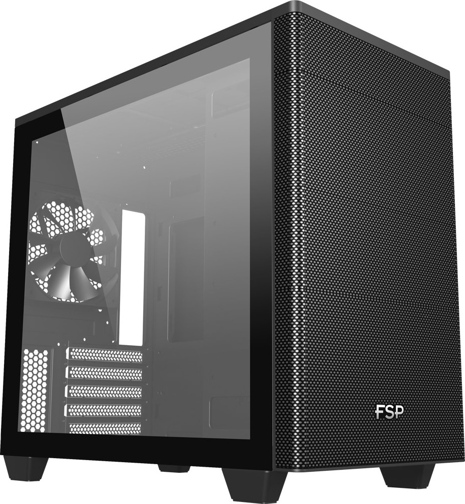 FSP CST360B/Micro Tower/Transpar./Černá