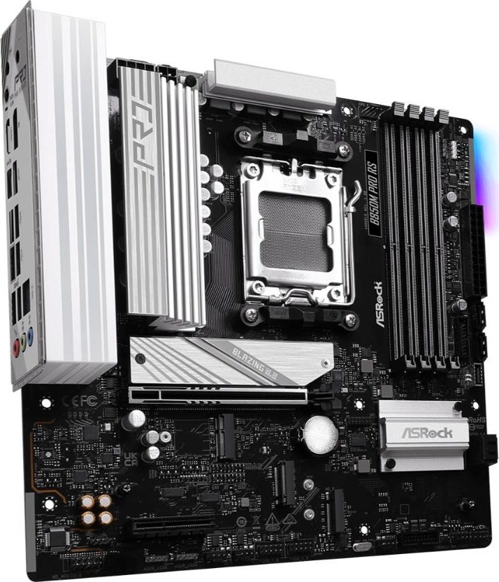 ASRock MB Sc AM5 B850M PRO RS, AMD B850, 4xDDR5, 1xDP, 1xHDMI, mATX