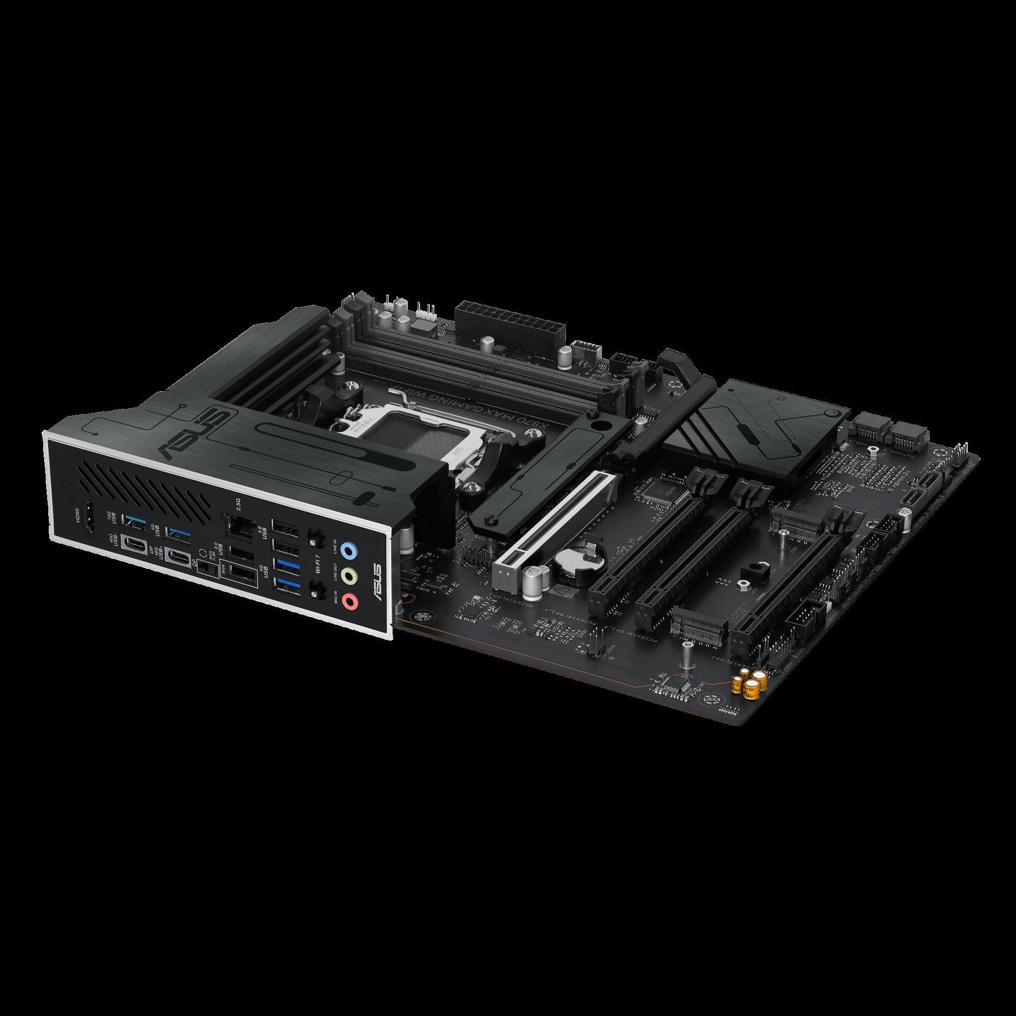 ASUS MB Sc AM5 X870 MAX GAMING WIFI7, AMD X870, 4xDDR5, 2xUSB4, 1xHDMI, WiFi
