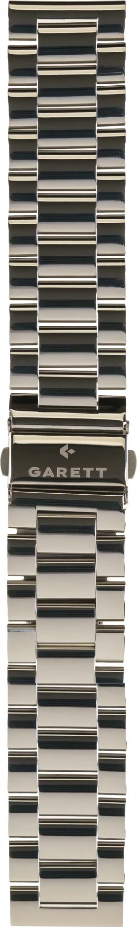 Garett univerzální řemínek 22 mm, stříbrný kovový, typ Solid