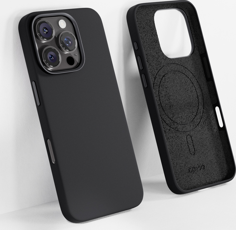 Epico Mag+ Silicone Pro kryt iP. 16 Pro Max - černý
