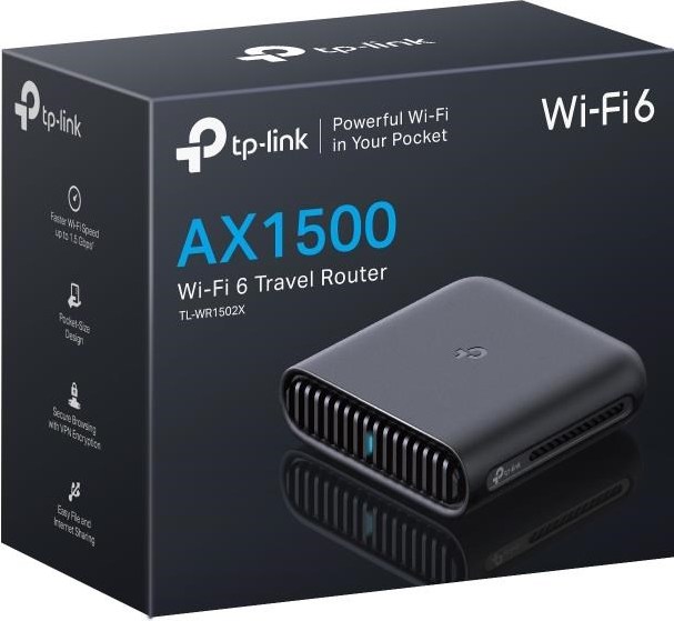 TP-Link TL-WR1502X přenosný WiFi6 router (AX1500, 2,4GHz/5GHz, 1xGbE WAN, 1xGbE LAN, 4G LTE, 1xUSB2.0)
