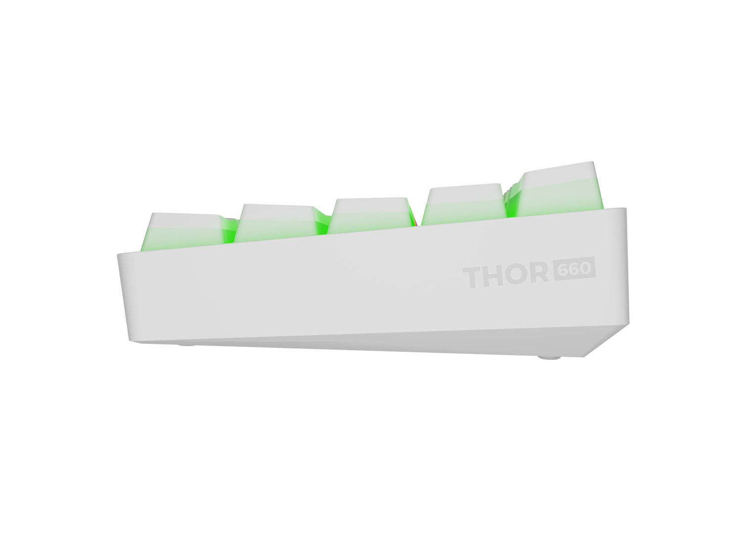 Genesis herní klávesnice THOR 660 G2/Gateron Brown/USB+BT/US layout/Bílá