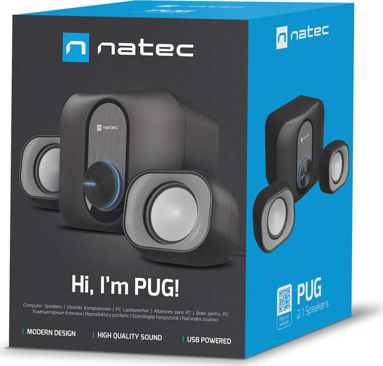 NATEC PUG/2.1/11W/Černá