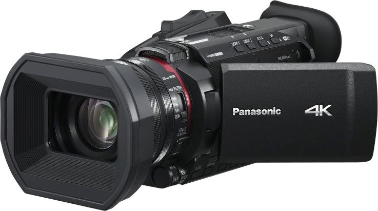 Panasonic HC-X1600 (4K/60p 10-bit, 1/2,5", 24x zoom, 25mm, OIS, WiFi)
