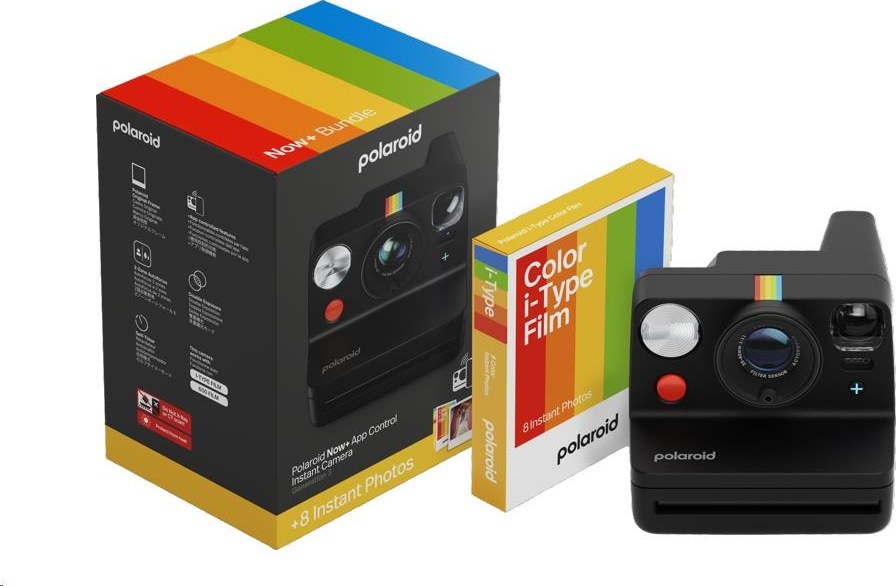 Polaroid Now+ Gen 3 Black bundle with Color Film (8 photos)