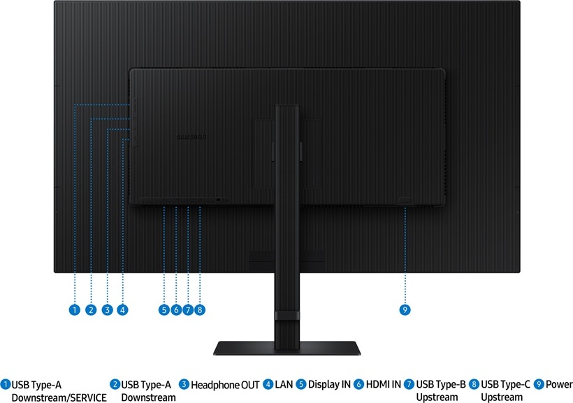 SAMSUNG MT LED LCD Monitor 37" Samsung ViewFinity S8 (S80UD) - 3840x2160, VA, 60Hz, 5ms