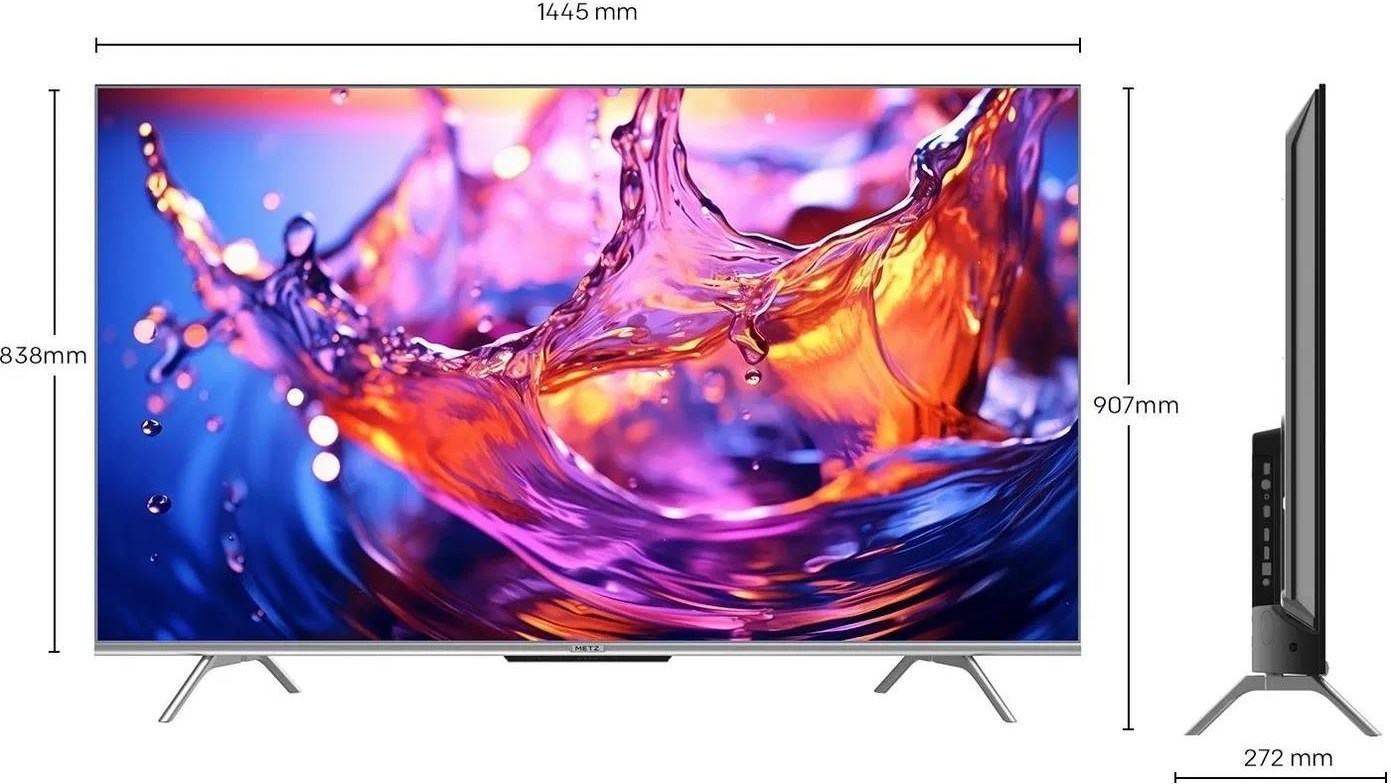 Metz 65MUD7000Z 65" TV, 4K Ultra HD, LED, Bluetooth, WiFi, Google TV, HDR, DTS Studio Sound