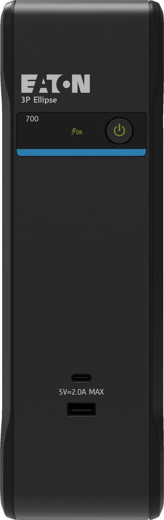 Eaton 3P Ellipse UPS USB FR, 700VA, 420W, Vstup: C14, Výstupy: (3) Typ E, (1) Pouze přepěťová ochrana Typ E, USB nabíj