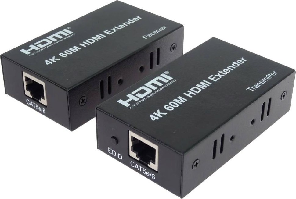 PremiumCord HDMI2.0 extender na 60m přes jeden kabel Cat5e/Cat6/Cat7