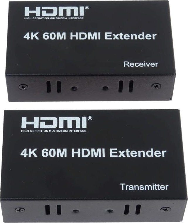 PremiumCord HDMI2.0 extender na 60m přes jeden kabel Cat5e/Cat6/Cat7