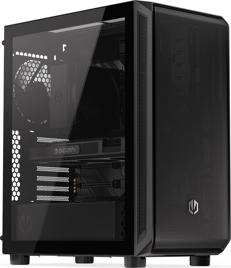 ENDORFY Case Arx 500 Core, Průhledná bočnice, ATX, 4x140mm Fan, černá