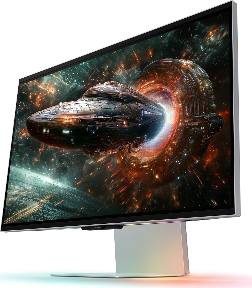 SAMSUNG MT LED LCD 27" Odyssey 3D (G90XF) - 3840x2160, 350Hz, IPS, HDR10+ Gaming, Konverze 2D->3D non-DRM video, 2xkamer