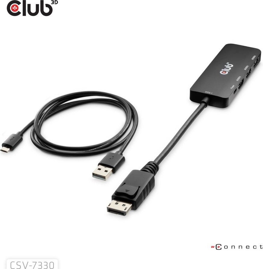 Club 3D Club3D hub MST (Multi Stream Transport) DisplayPort 1.4 na 3x HDMI 8K60Hz (M/F)