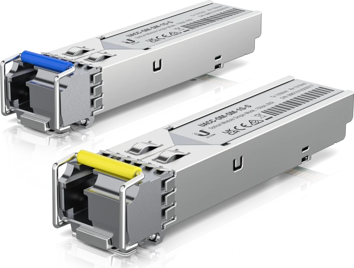 Ubiquiti UACC-OM-SM-1G-S-20 - 1G SFP, SM Module, BiDi, Simplex LC UPC, 20-Pack