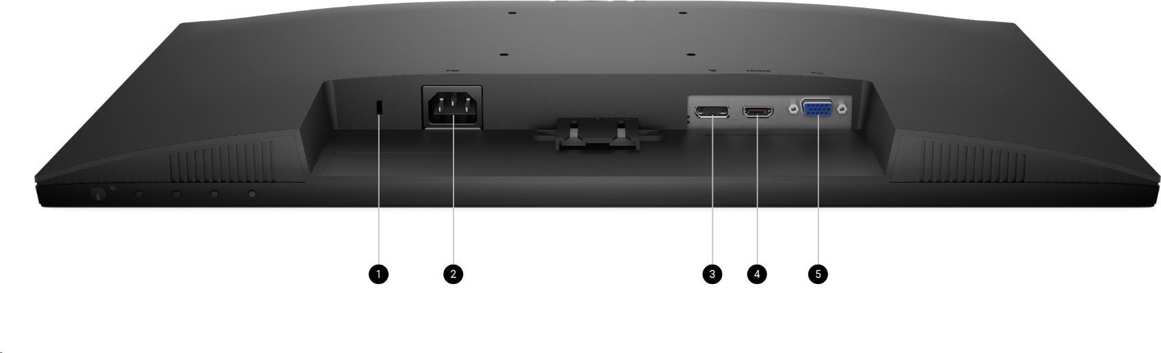 DELL LCD E2425HM - 23,8"/IPS/LED/1920x1080/16:9/100Hz/5ms/1000:1/250 cd/m2/DP/VGA/HDMI/VESA/3YNBD (210-BRDN)