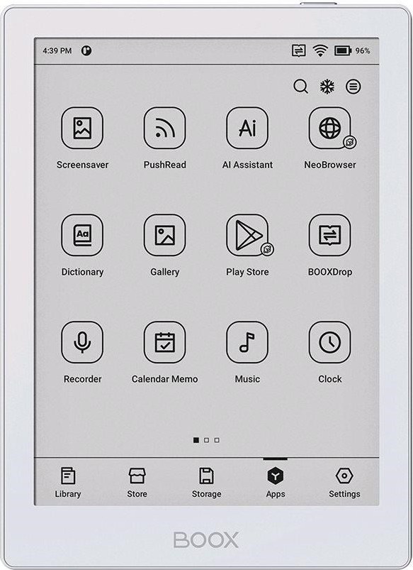 NoName E-book ONYX BOOX GO 6, bílá, 6" Carta 1300, 32GB, Bluetooth, Android 11, E-ink displej