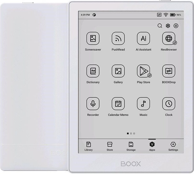 NoName E-book ONYX BOOX GO 6, bílá, 6" Carta 1300, 32GB, Bluetooth, Android 11, E-ink displej