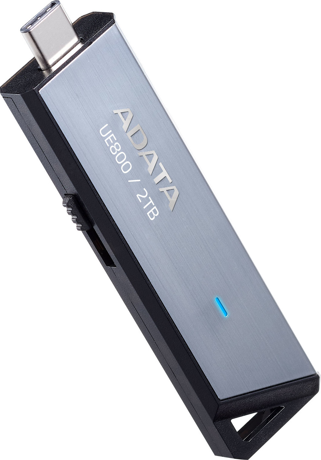A-Data ADATA Flash Disk 2TB UE800, USB-C 3.2, R:1000/W:1000MB/s, stříbrná