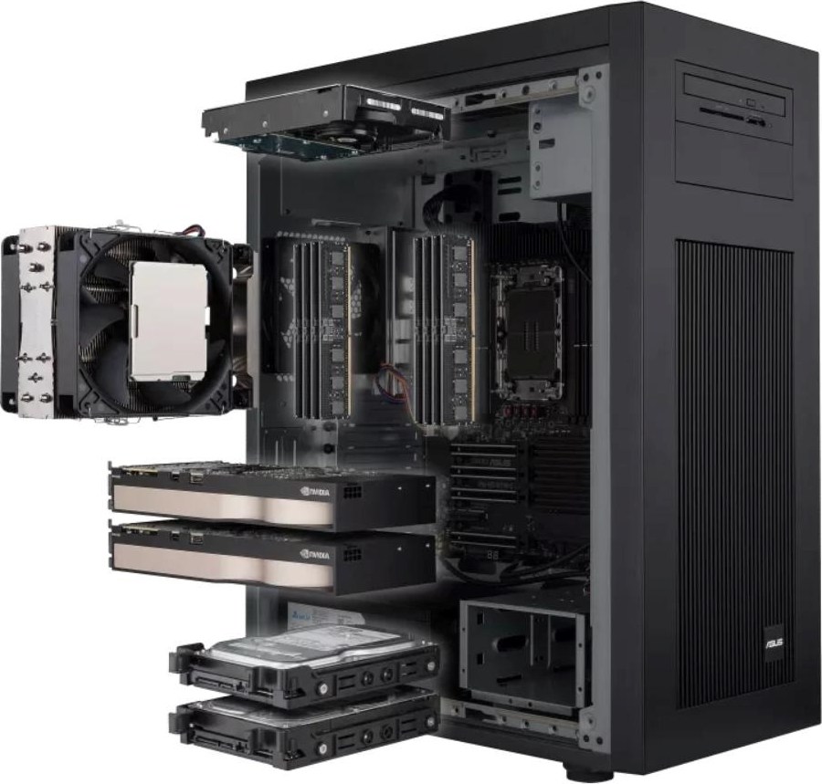 ASUS Workstation ExpertCenter Pro ET700I W7, bez procesoru, bez pamětí, bez grafiky, 1300W, černá, EU